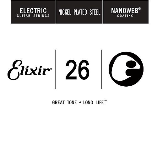 Elixir 15226 Nanoweb (.026) Отдельная струна для акустической гитары.