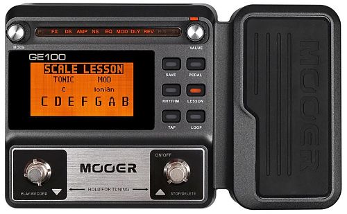 Mooer GE100 Гитарный процессор эффектов с педалью экспрессии.